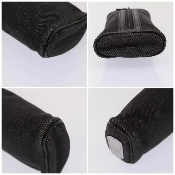 GUCCI Pouch Denim Gray Silver 90627 Auth - Picture 15 of 16